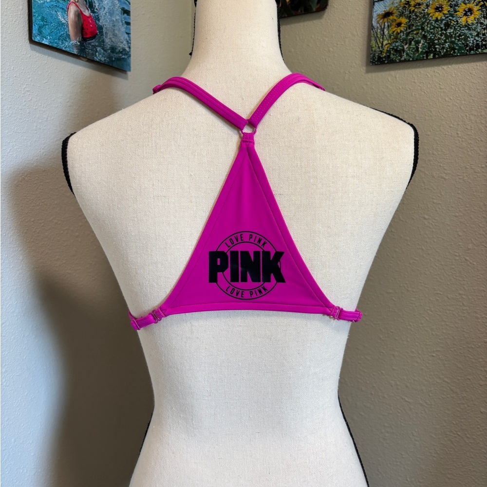 Victoria's Secret Pink Racerback Swimsuit top. Size M